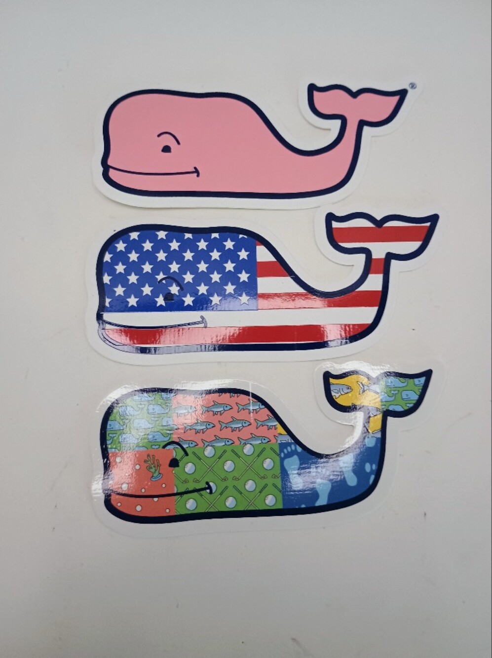 Vineyard Vines Whale Sticker - Multicolor 3 Stickers